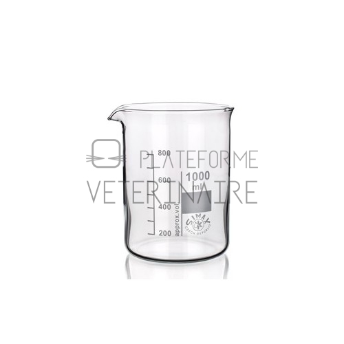 BECHER VERRE SIMAX FORME HAUTE AVEC BEC 250 ML