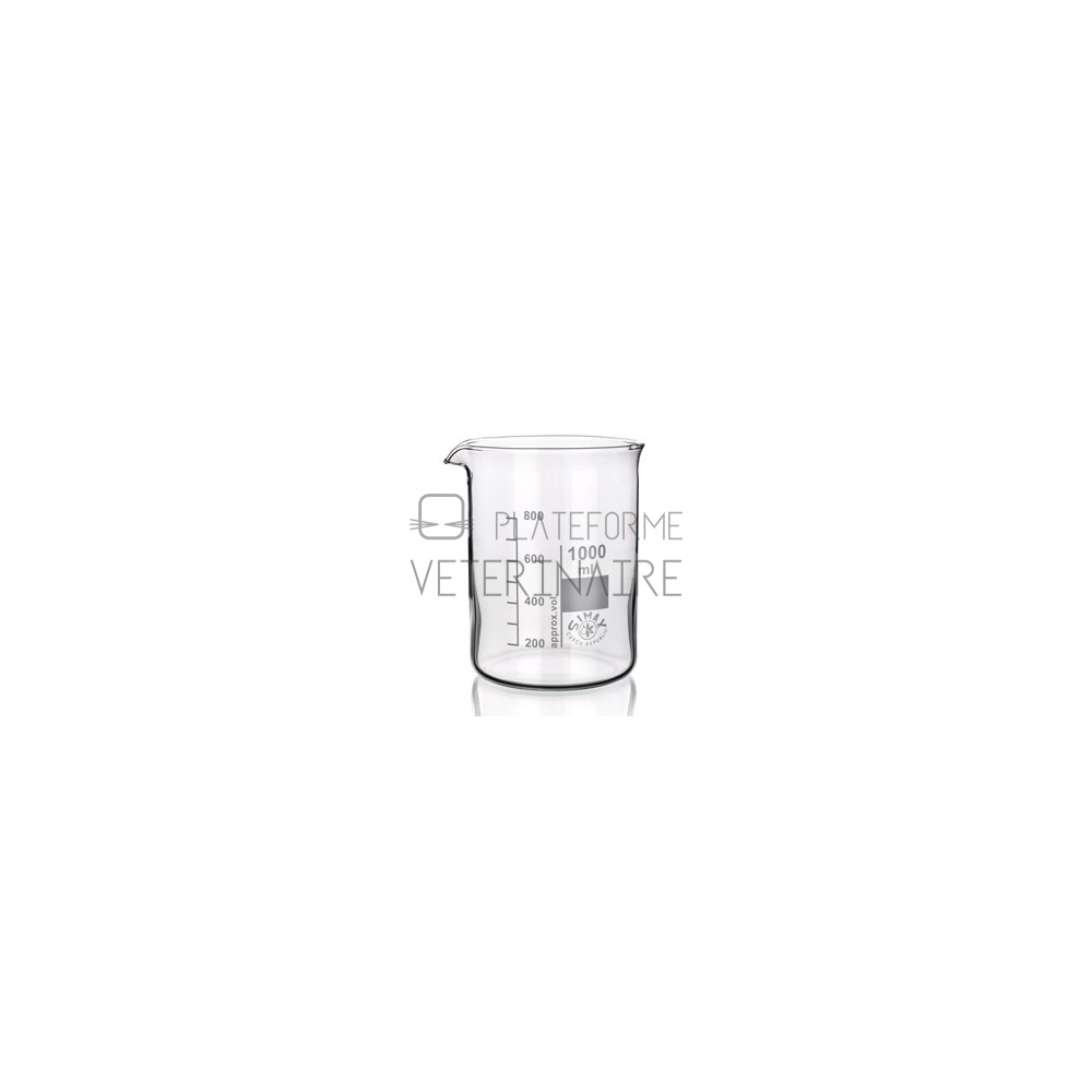 BECHER VERRE SIMAX FORME HAUTE AVEC BEC 250 ML