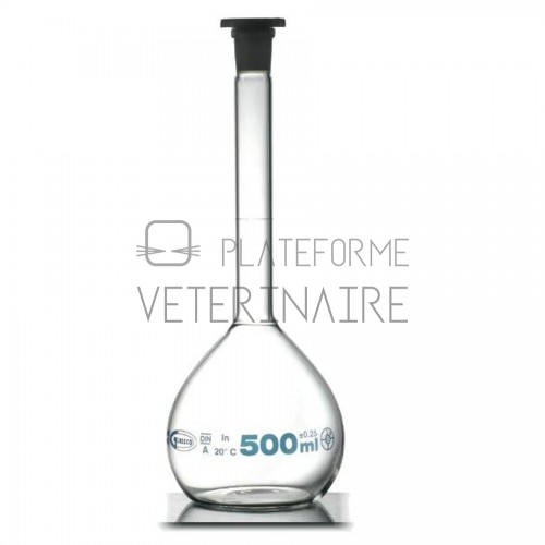 FIOLE JAUGEE VERRE BOUCHEE 1000 ML