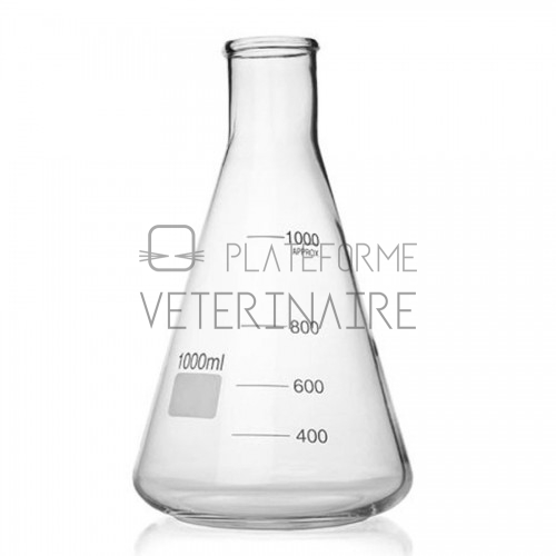 ERLENMEYER VERRE BORO COL ETROIT 50 ML