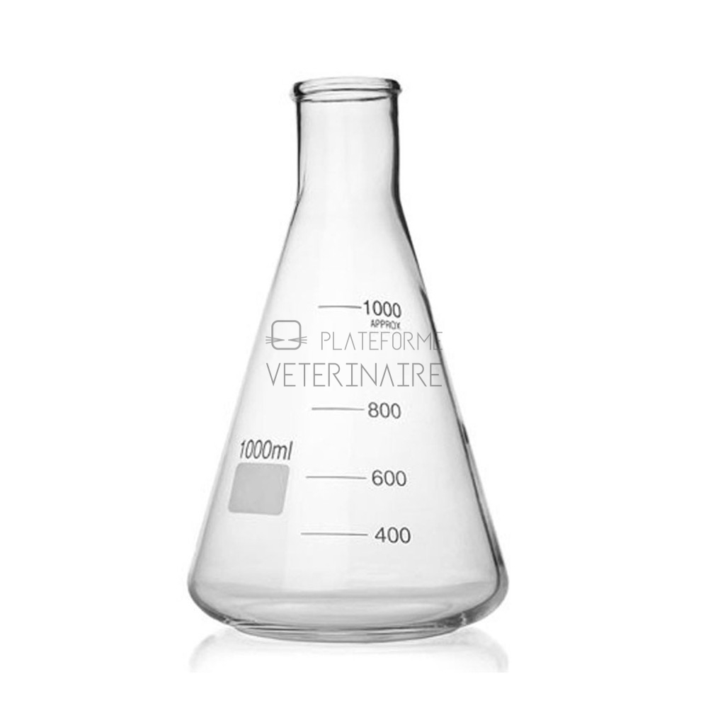 ERLENMEYER VERRE BORO COL ETROIT 50 ML