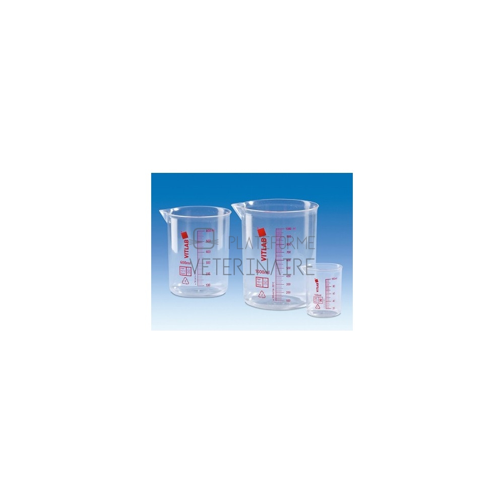 BECHER PLASTIQUE PMP ROUGE 50 ML BECHER PLASTIQUE PMP ROUGE 50 ML