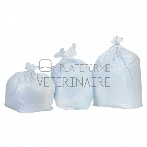 SAC POUBELLE 20 LITRES BLANC (X 100)