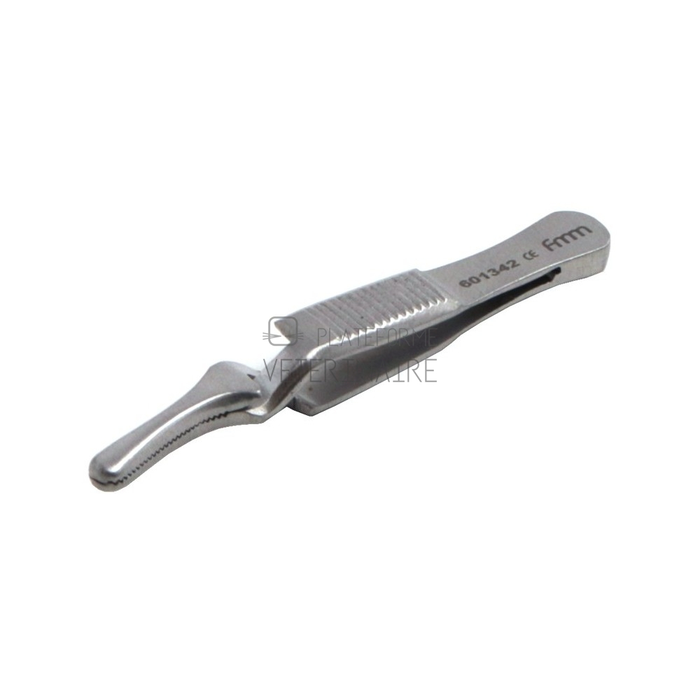 PINCE HEMOSTATIQUE A TENDRE LES FILS DE WECKER 5 CM - COURBE