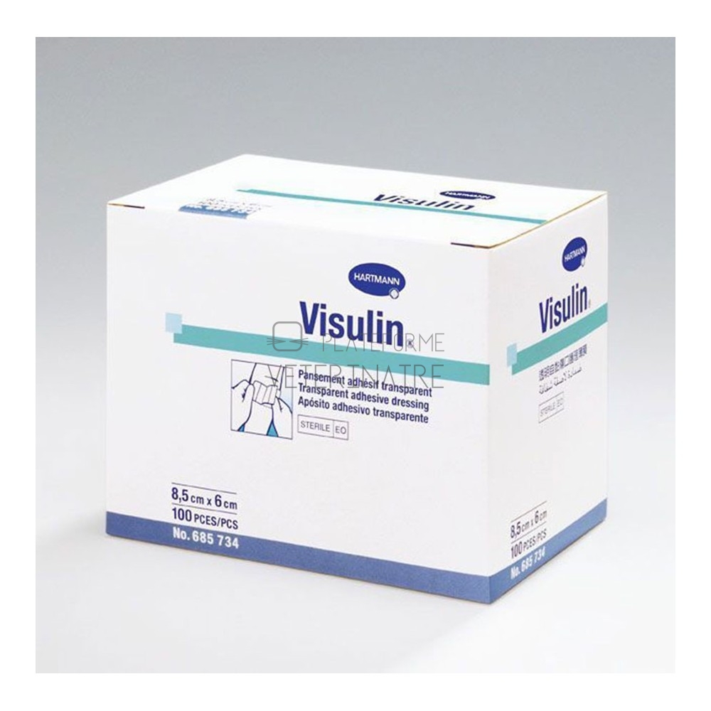 PANSEMENT ADHESIF STERILE VISULIN 14  X 10 CM (X 100)