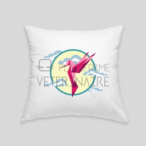 Coussin colibri