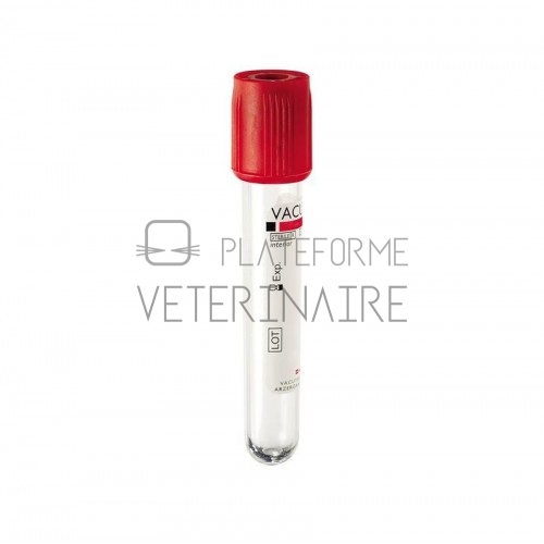 TUBE PRELEVEMENT VACUTEST 4ML/5ML SEC SERUM (X 100)