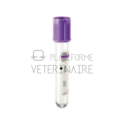 TUBE PRELEVEMENT VACUTEST 5ML/4ML EDTA K2  (X 100)