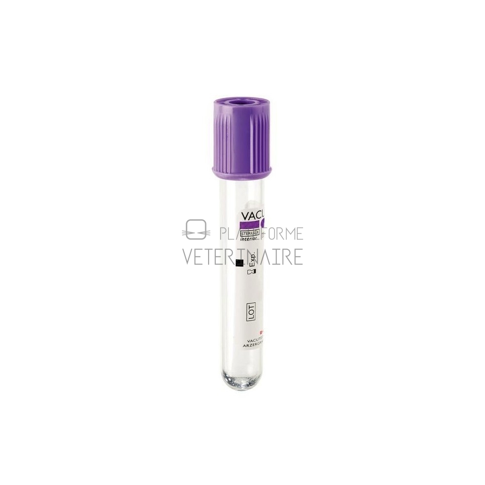 TUBE PRELEVEMENT VACUTEST 5ML/4ML EDTA K2  (X 100)