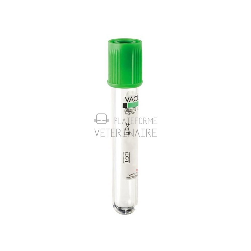 TUBE PRELEVEMENT VACUTEST 5ML HEPARINE LITHIUM (X 100)