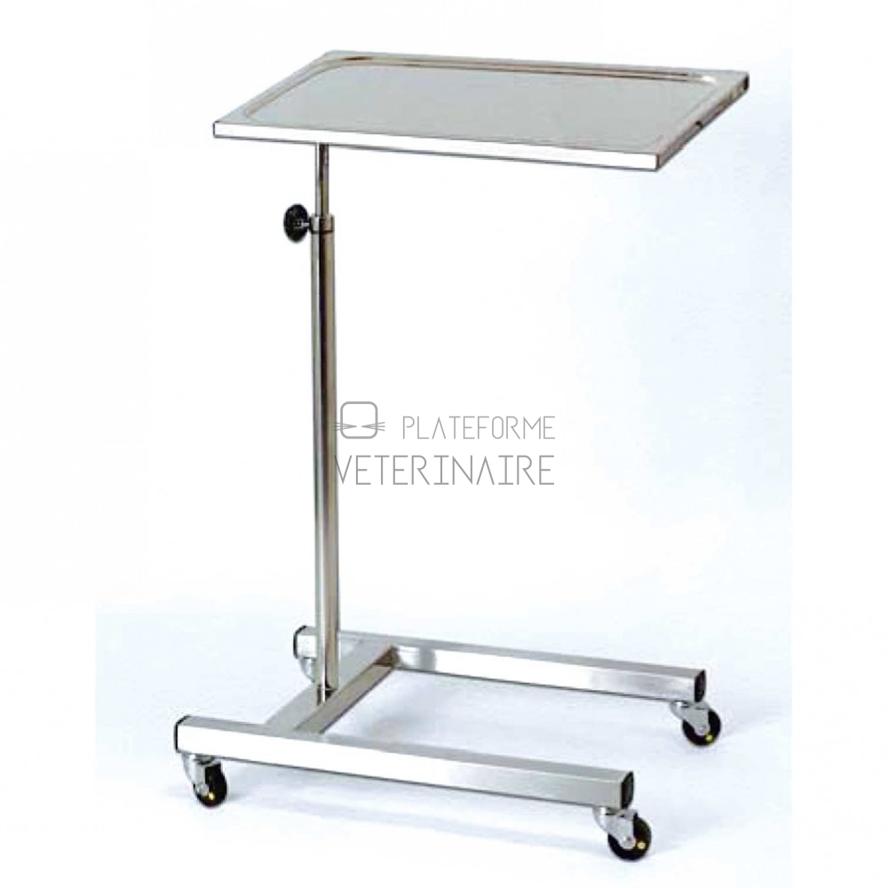 TABLE DE MAYO INOX 600 X 430