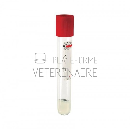 TUBE PRELEVEMENT VACUTEST 10ML SEC/GEL STERILE (X 100)