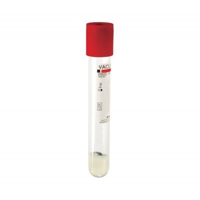 TUBE PRELEVEMENT VACUTEST 10ML SEC/GEL STERILE (X 100)