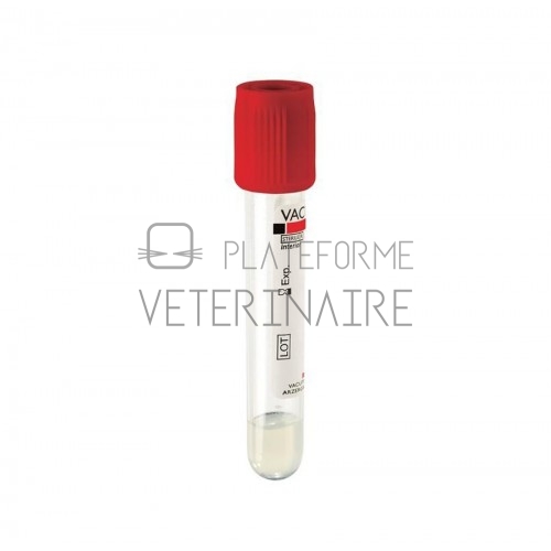 TUBE SS VIDE VACUTEST PET 3.5ML/5ML SEC + GEL STER (X 100)