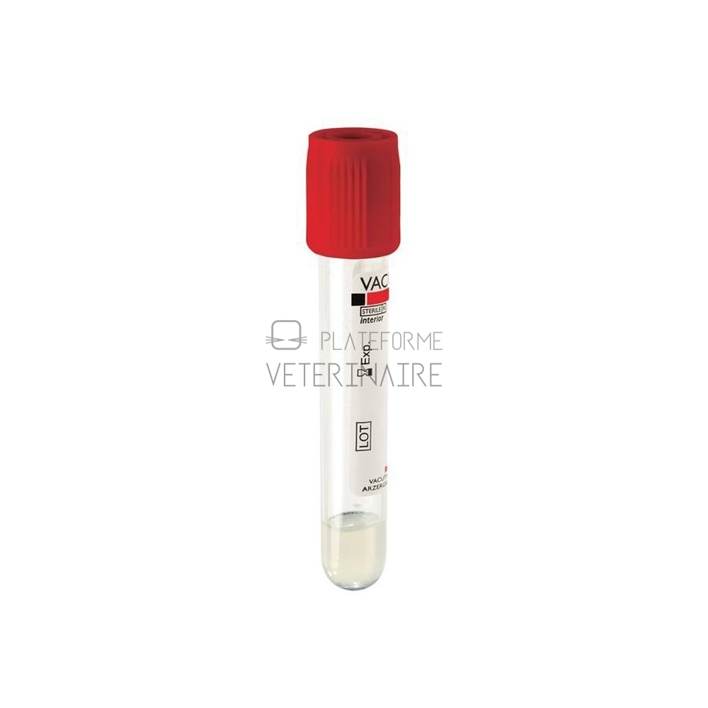 TUBE SS VIDE VACUTEST PET 3.5ML/5ML SEC + GEL STER (X 100)