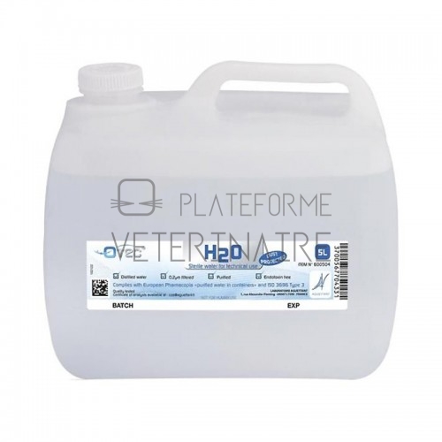 EAU PURIFIEE STERILE - BIDON DE 5 LITRES