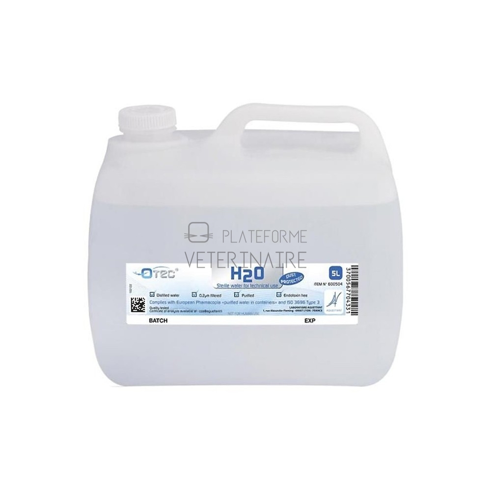 EAU PURIFIEE STERILE - BIDON DE 5 LITRES