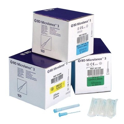 AIGUILLE STERILE 16MM 8/10 21G (X 100)