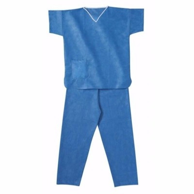 PYJAMA DE BLOC NON STERILE NONTISSE TAILLE XXL BLEU (X 50)