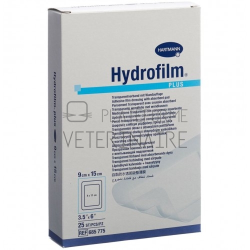 HYDROFILM PANS.ADHESIF STERILE FILM PE+COMP.9X15CM (X 25)