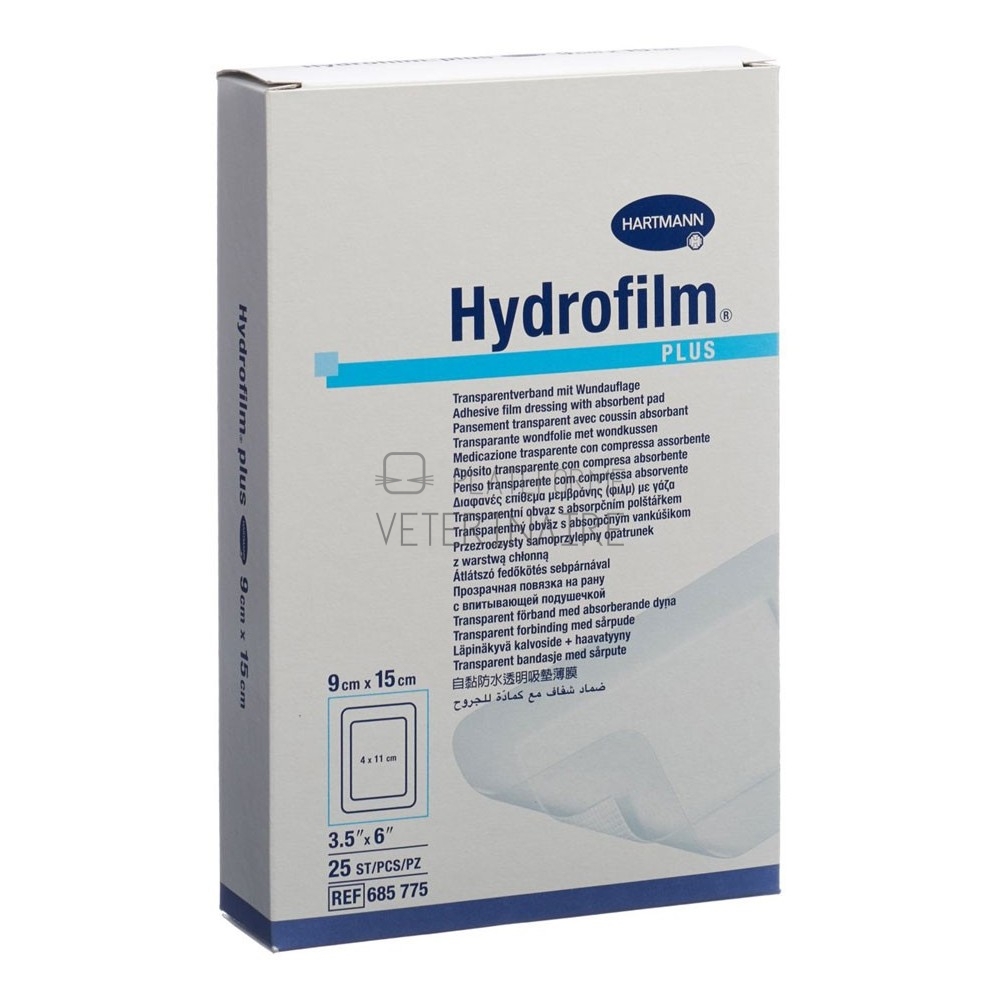 HYDROFILM PANS.ADHESIF STERILE FILM PE+COMP.9X15CM (X 25)