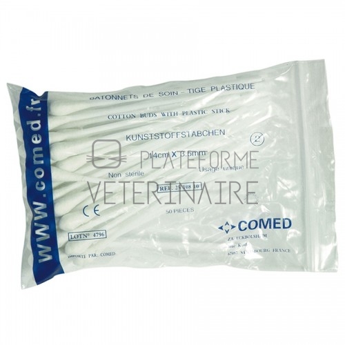 BATONNET DE SOINS TIGE PP 14CM (X 50)