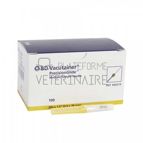 BD AIGUILLE STERILE VACUTAINER 20G - 360215 (X 100)