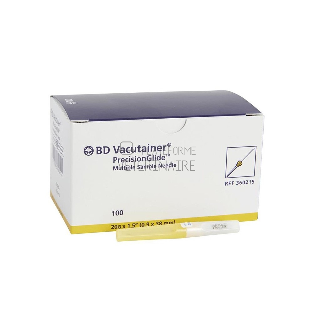 BD AIGUILLE STERILE VACUTAINER 20G - 360215 (X 100)