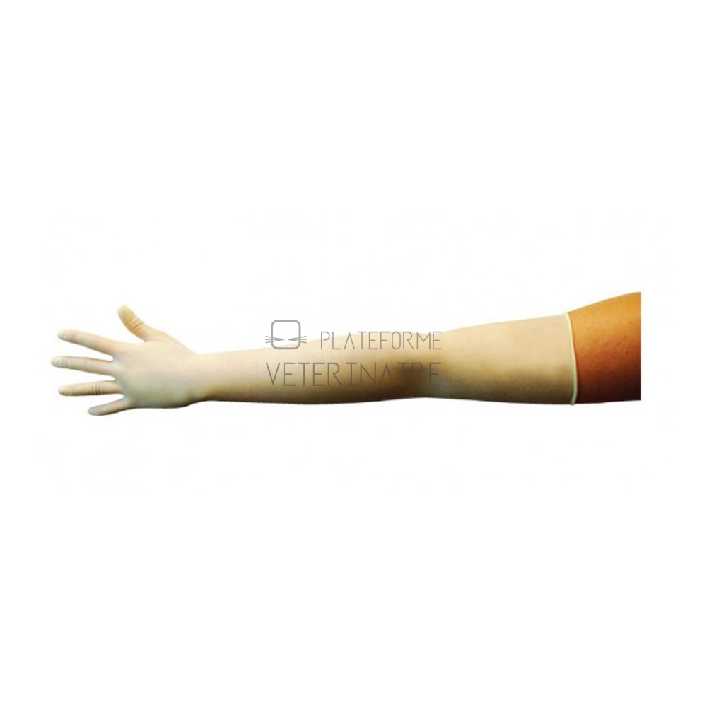 GANT INTERV. STERILE  MANCHETTE EXTRA LONG 48 CM T7,5 (X25 PAIRES)