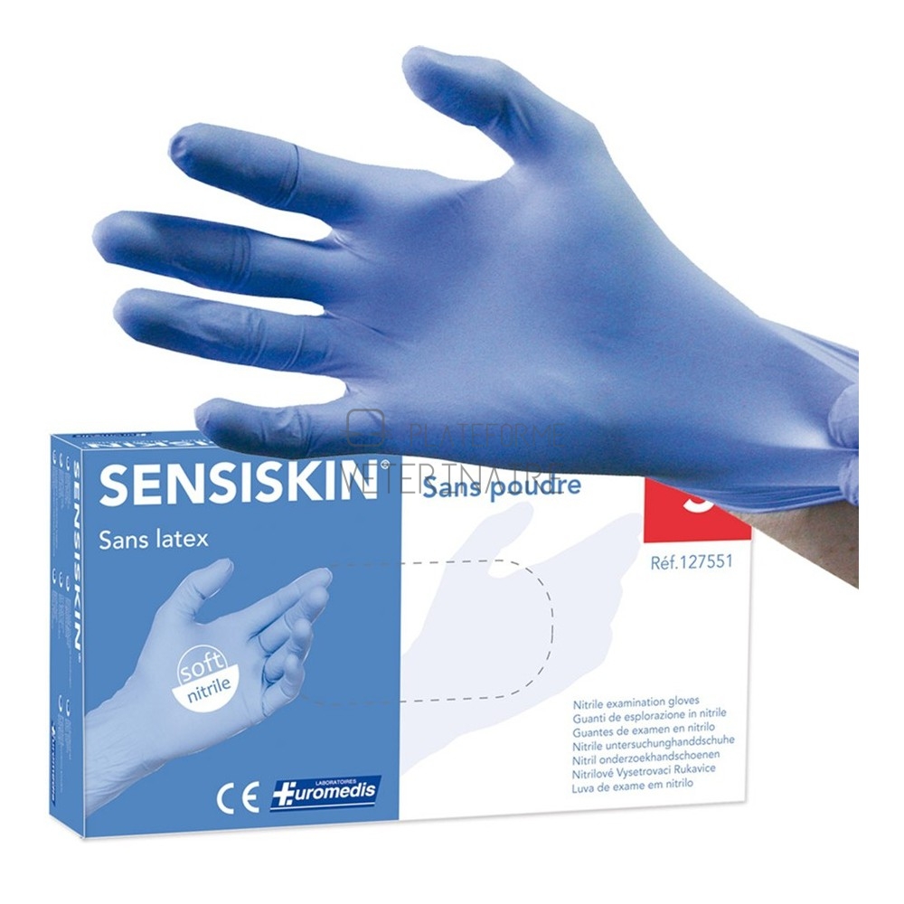 GANT NITRILE SANS POUDRE PETIT (X 100)