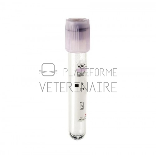 TUBE PRELEVEMENT VACUTEST 5ML/3ML EDTA K2  (X 100)