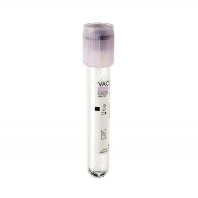 TUBE PRELEVEMENT VACUTEST 5ML/3ML EDTA K2  (X 100)