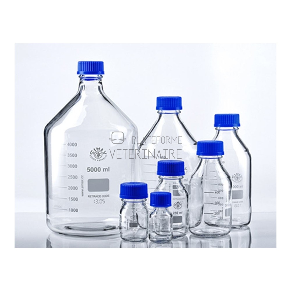 FLACON A REACTIF VERRE 250 ML ISO GL45 (X10) FLACON A REACTIF VERRE 250 ML ISO GL45 (X10)