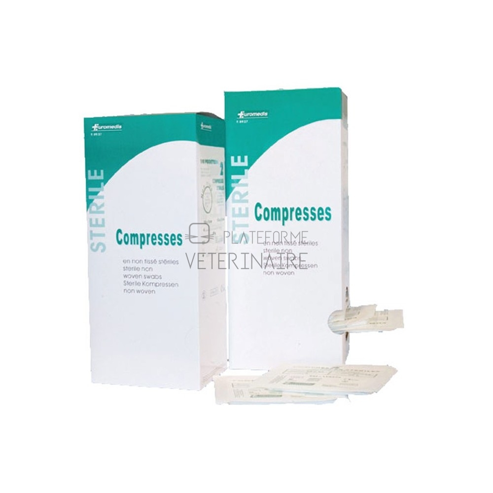 COMPRESSE NON-TISSEE STERILE 5 X 5CM (BOITE DE 50 SACHETS DE 5)