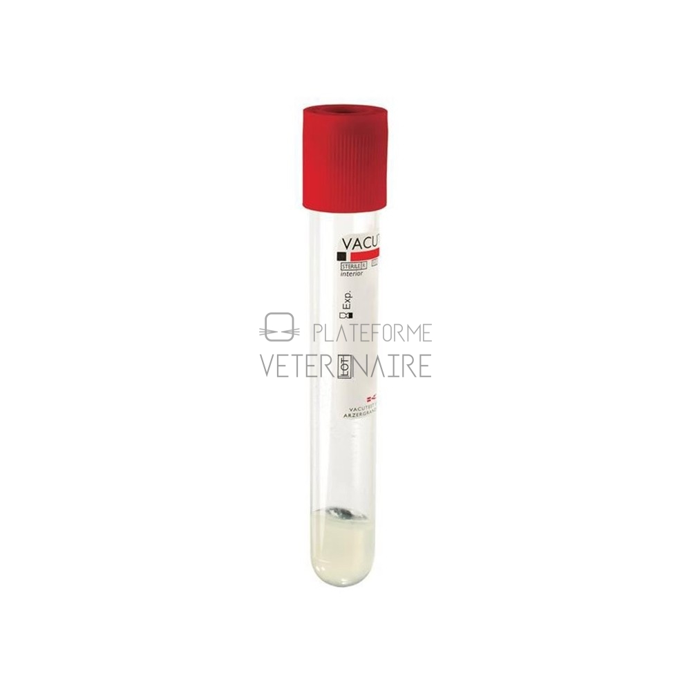 TUBE PRELEVEMENT VACUTEST 10ML SERUM/GEL (X 100)