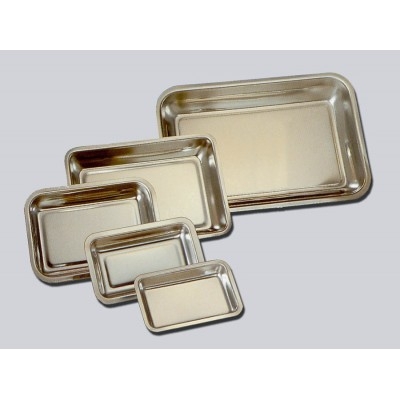 PLATEAU INOX RECTANGULAIRE 51 X 34 X 5 CM