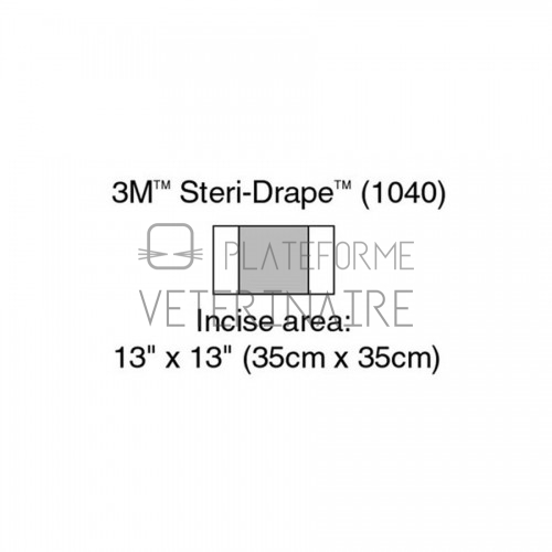 CHAMP STERIDRAPE STERILE 60 X 35 CM (BTE DE 10)