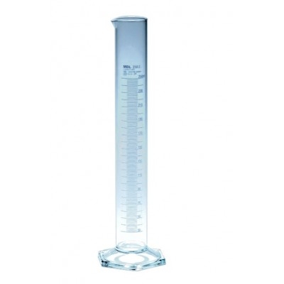 EPROUVETTE FORME HAUTE GRADUEE VERRE BORO   50 ML DIV. 1 ML