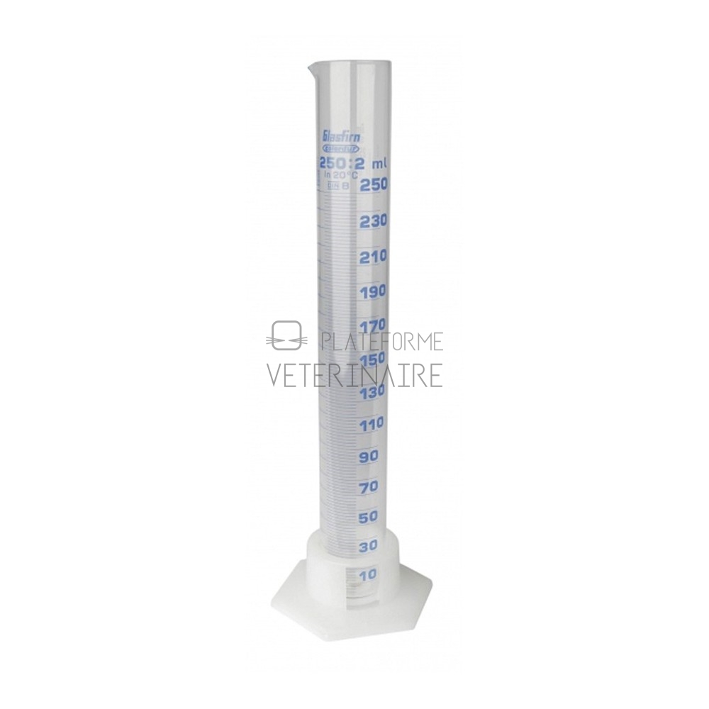 EPROUVETTE GRADUEE POLYPROPYLENE A BEC 50 ML