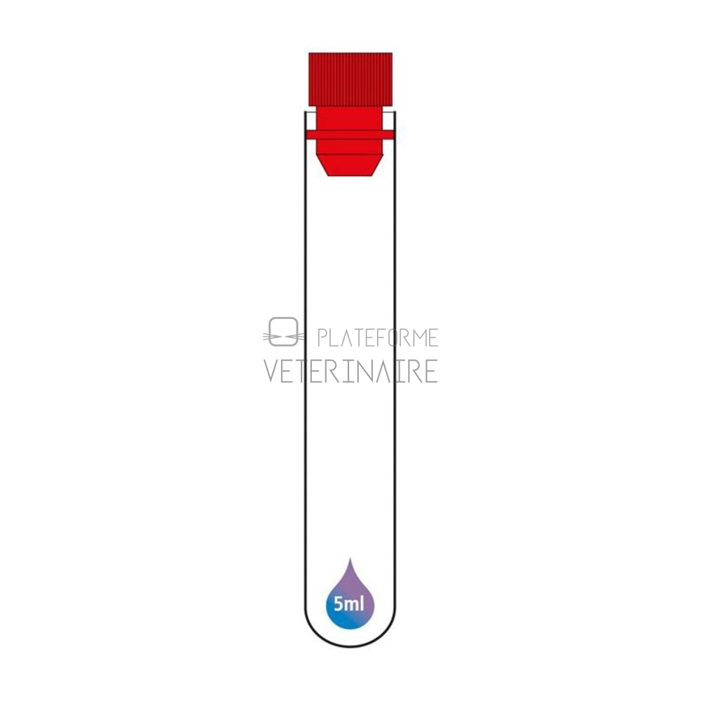 TUBE POLYPROPYLENE 5ML FR IONISE  A/BOUCHON (X 2000)