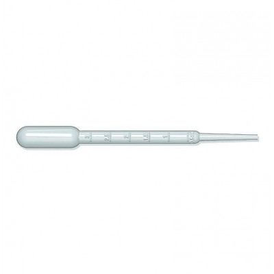 PIPETTE PLAST.COMPTE GOUTTE NS CAPAC. 3ML A/BULBE (X 500)