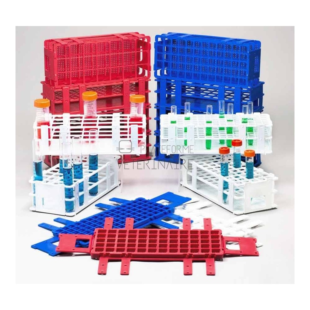 PORTOIR DEMONTABLE 40 TUBES A ESSAI DIAM. 20MM PORTOIR DEMONTABLE 40 TUBES A ESSAI DIAM. 20MM