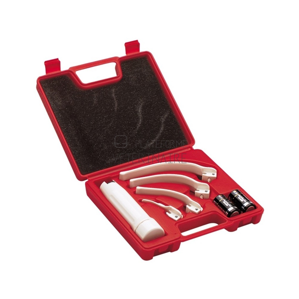 COFFRET LARYNGOSCOPE  4 LAMES U.U