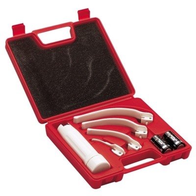 COFFRET LARYNGOSCOPE  4 LAMES U.U