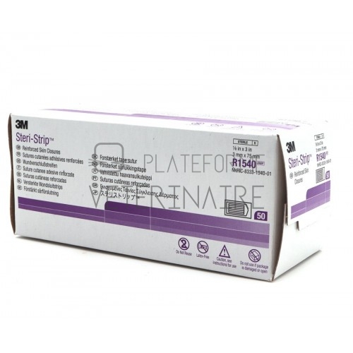 STERISTRIP 75MM X 3MM (50 POCHETTES X 5 SUTURES)