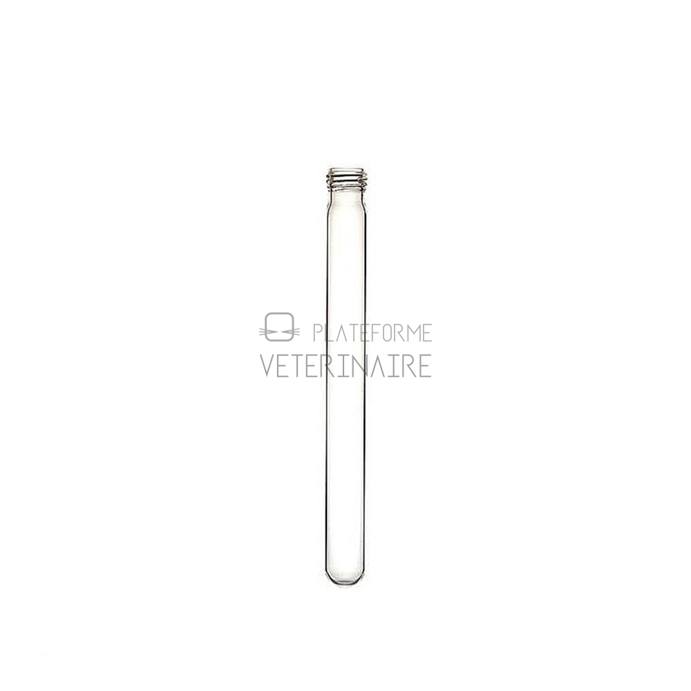 TUBE FOND ROND VERRE A VIS 23ML - 16 X 160 EP.1,2 (X 299)