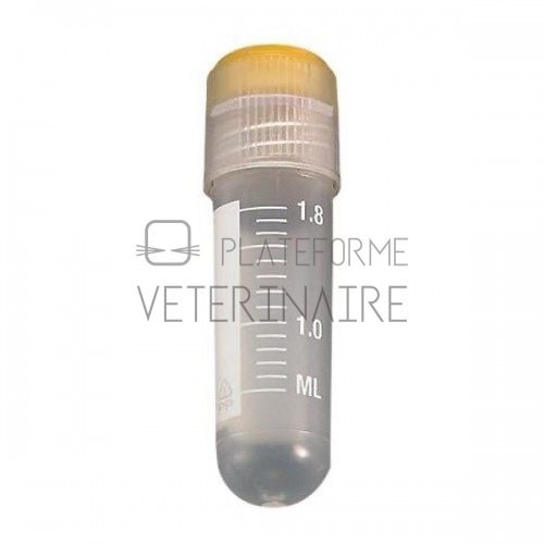 CRYOTUBE STERILE 1,8ML FOND ROND COIFFANT + JUPE (X 100)