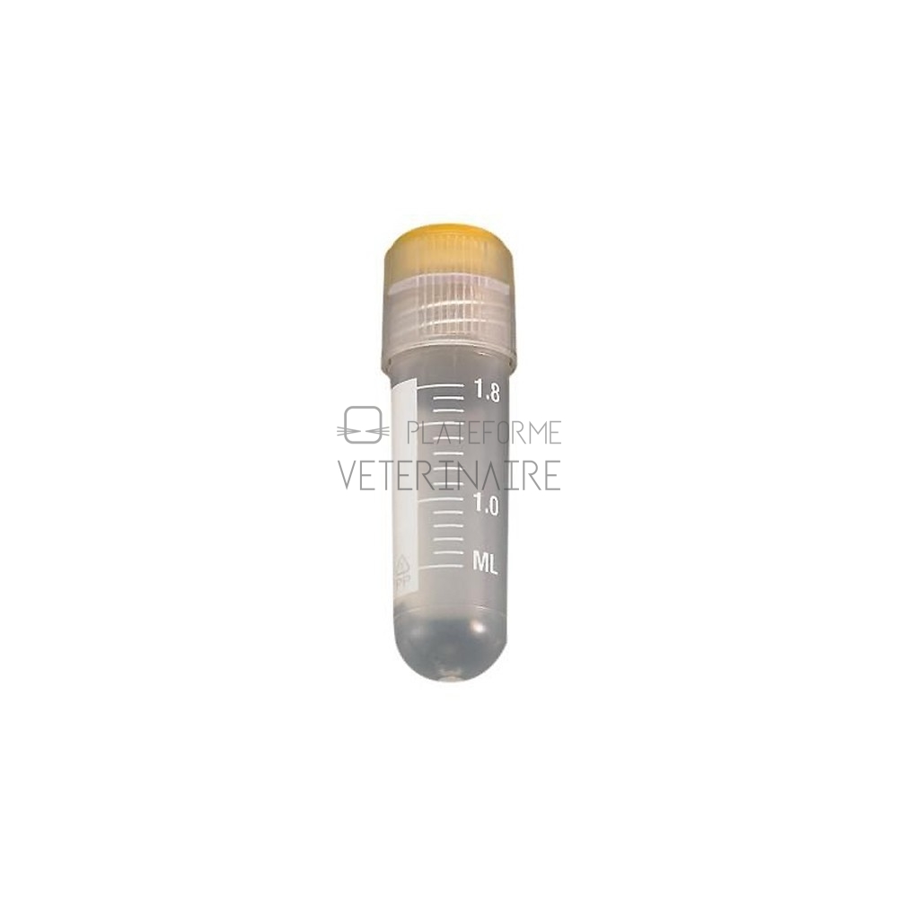 CRYOTUBE STERILE 1,8ML FOND ROND COIFFANT + JUPE (X 100)