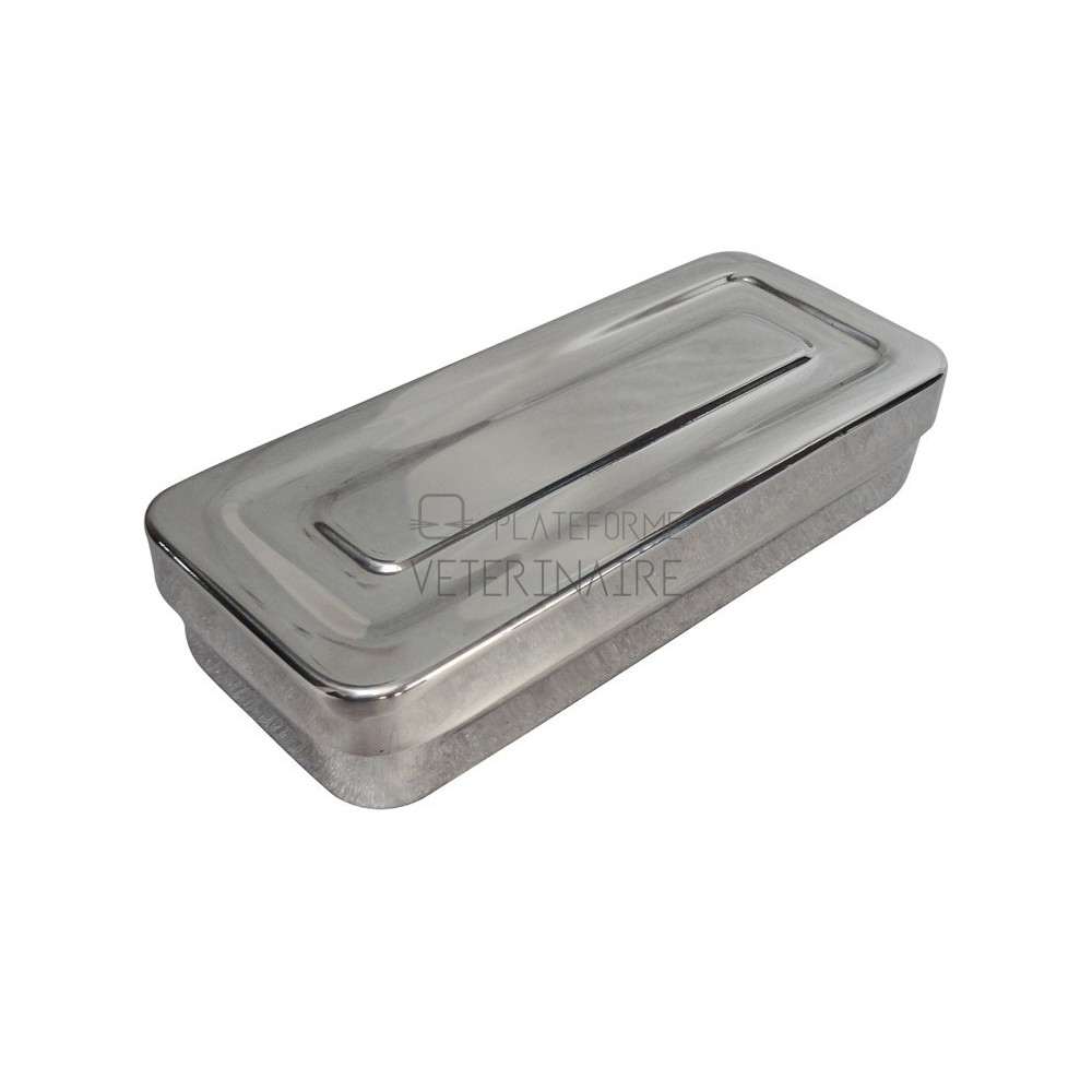 PLATEAU INOX RECTANGULAIRE 42 X 28 X 5 CM