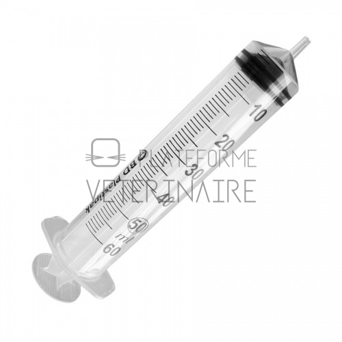 SERINGUE U.U 3 PCS LUER 50/60 ML EMBOUT EXENTRE (X 60)